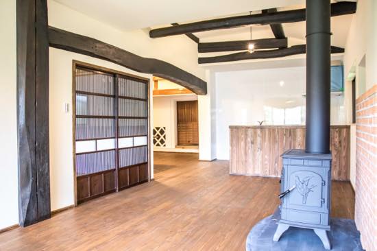 薪ストーブの部屋